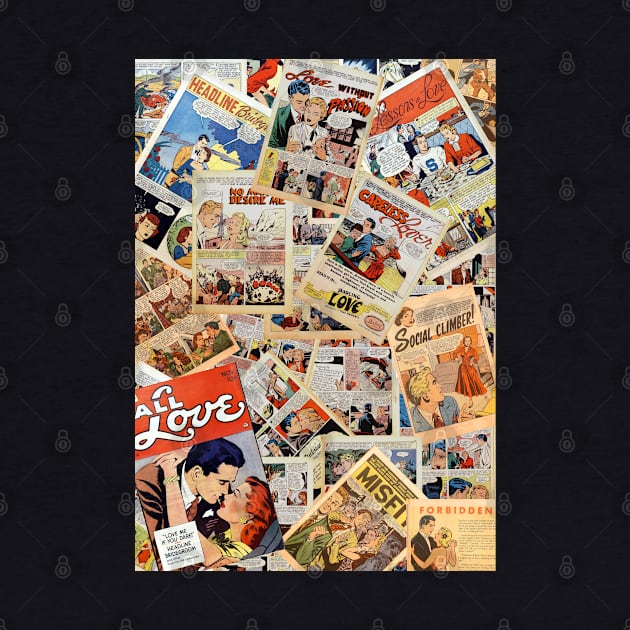 50's Romance comic mosaic by Isan Creative Designs